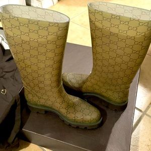 Authentic Gucci Rain Boots